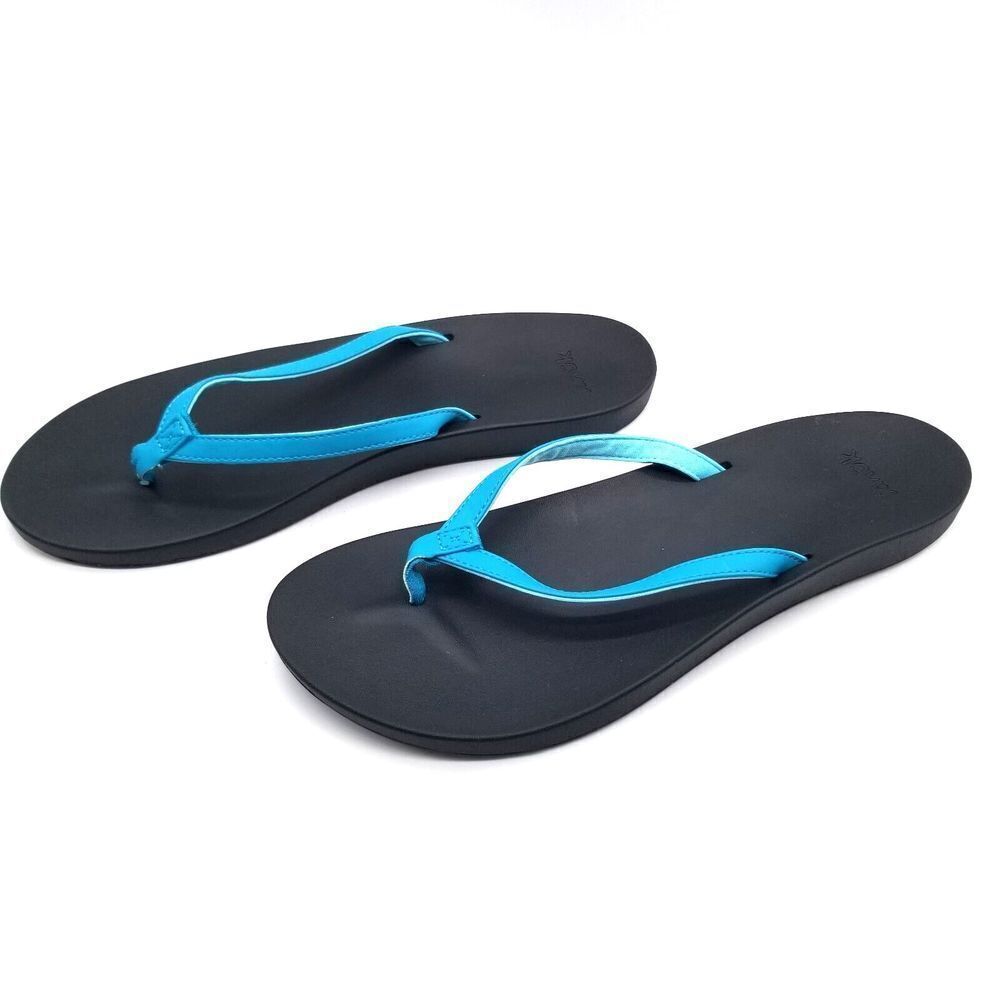 Sanuk Women's Cosmic Yoga Joy Sandals Size 10 Blue Flip Flop Slide